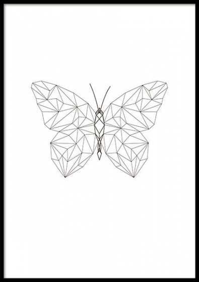 ескіз геометричного метелика