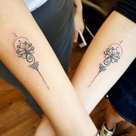 татуювання лотоса для пар
