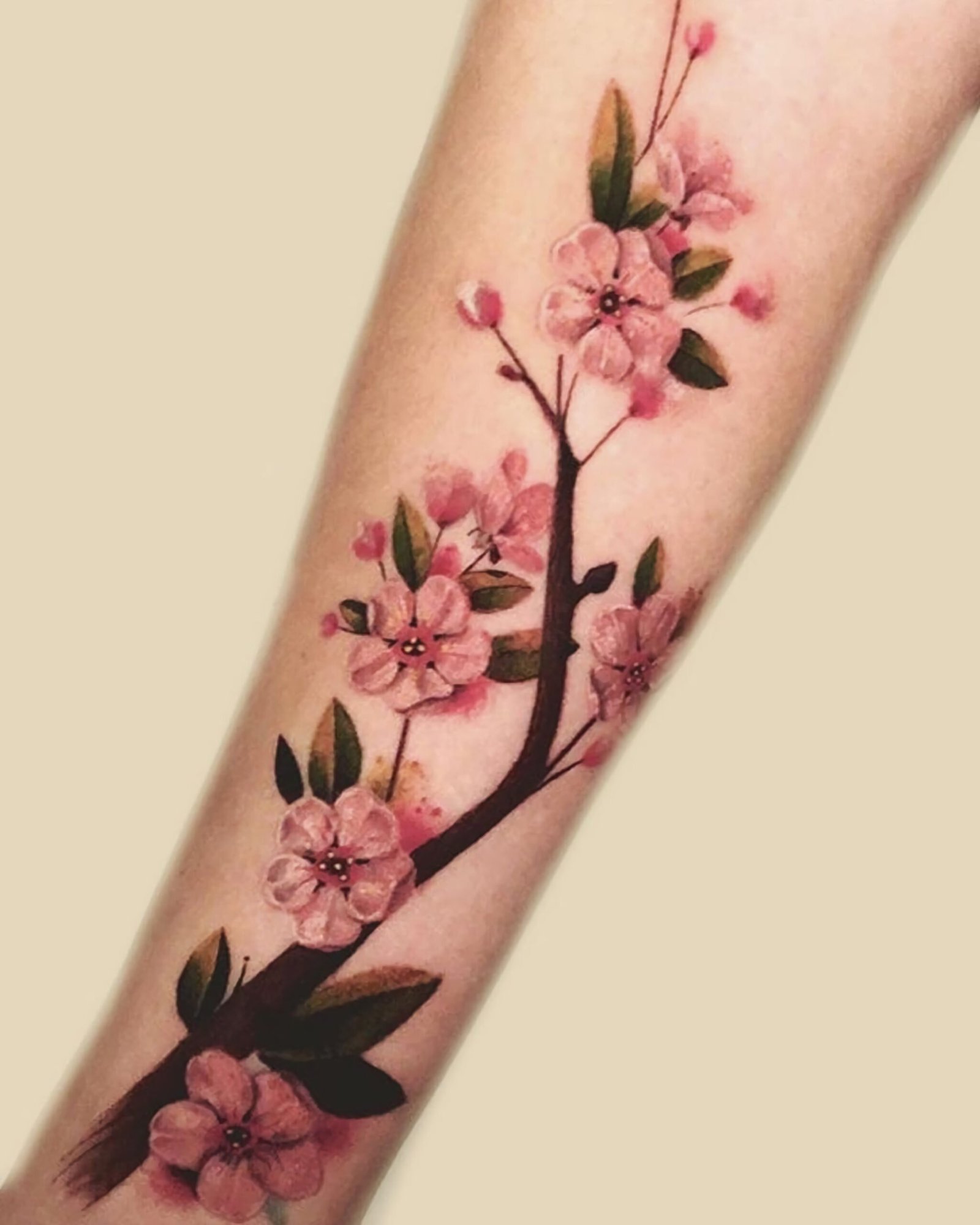 Татуировка вишни