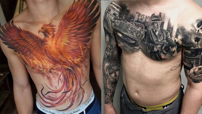 татуировка на груди у парней
