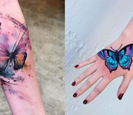 идеи татуировок с бабочкой